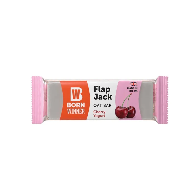 Baton de ovaz cu cirese si iaurt Flap Jack, 100 g, Born Winner — preț și oferte