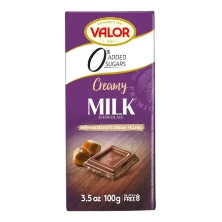 Ciocolata cu lapte si crema de alune de padure, 100 g, Valor — preț și oferte