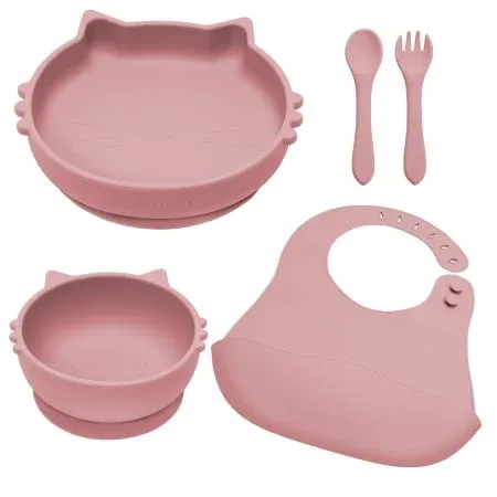 Set pentru diversificare din silicon Kitty, Old Rose, Appekids — preț și oferte