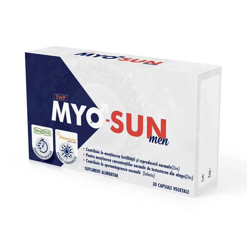 Myo-Sun MEN pentru mentinerea fertilitatii, 30 capsule, Sun Wave Pharma — preț și oferte