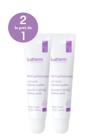 Pachet Balsam de buze Multi-Performance, 15 ml + 15 ml, Ivatherm — preț și oferte
