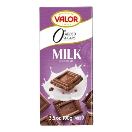 Ciocolata cu lapte fara zahar, 100 g, Valor — preț și oferte