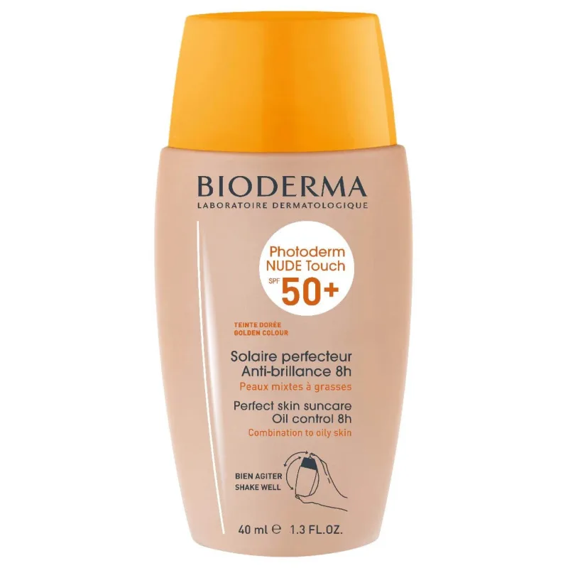 Fluid pentru piele mixta si grasa nuanta Golden Photoderm Nude Touch SPF 50+, 40 ml, Bioderma — preț și oferte