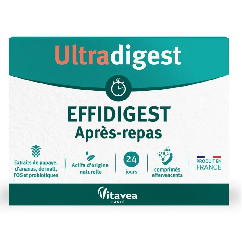Effidigest Probiotic Ultradigest, 24 tablete efervescente, Vitavea Sante — preț și oferte