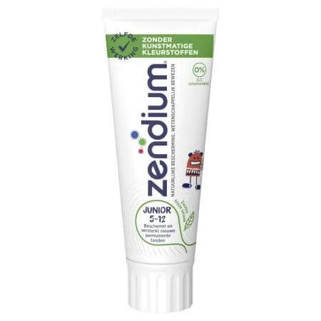 Pasta de dinti pentru copii, 5-12 ani, 75ml, Zendium — preț și oferte