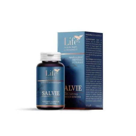 Salvie cu ulei esential integral, 30 capsule, Bionovativ — preț și oferte