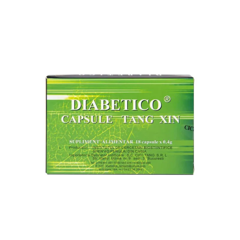 Diabetico - Capsule Tang Xin, 18 capsule, China — preț și oferte