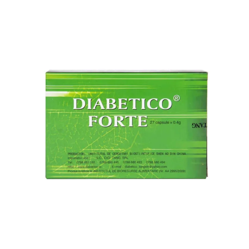 Diabetico Forte, 27 capsule, China — preț și oferte