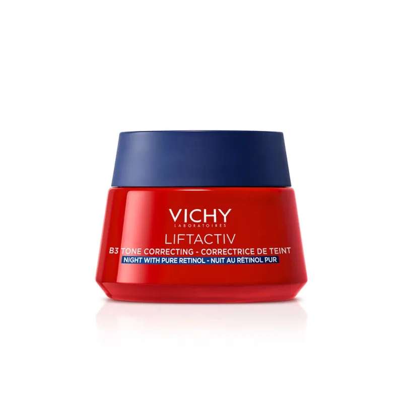 Crema de noapte antirid, antipete pigmentare cu Retinol Pur si Niacinamida Liftactiv B3, 50ml, Vichy — preț și oferte