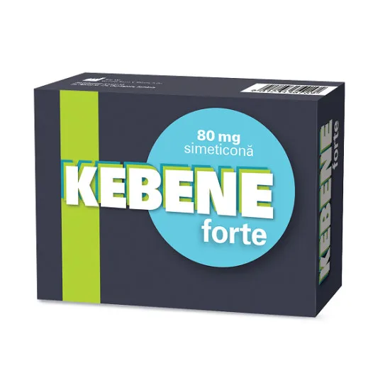 Kebene Forte Simeticona 80mg, 25 capsule – Terapia — preț și oferte