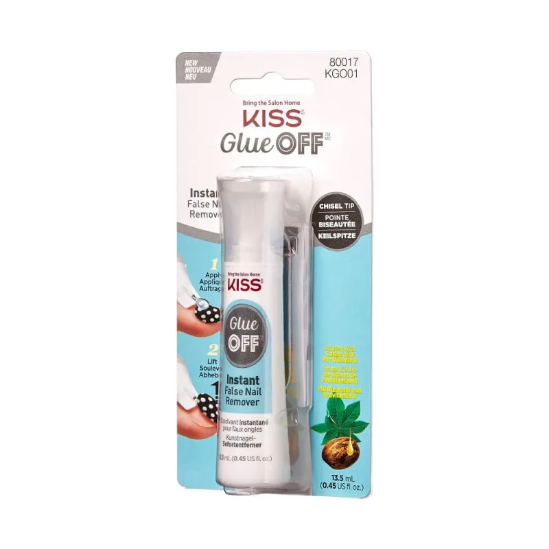 Solutie profesionala pentru indepartarea rapida a unghiilor false, 13.5 ml, Kiss — preț și oferte