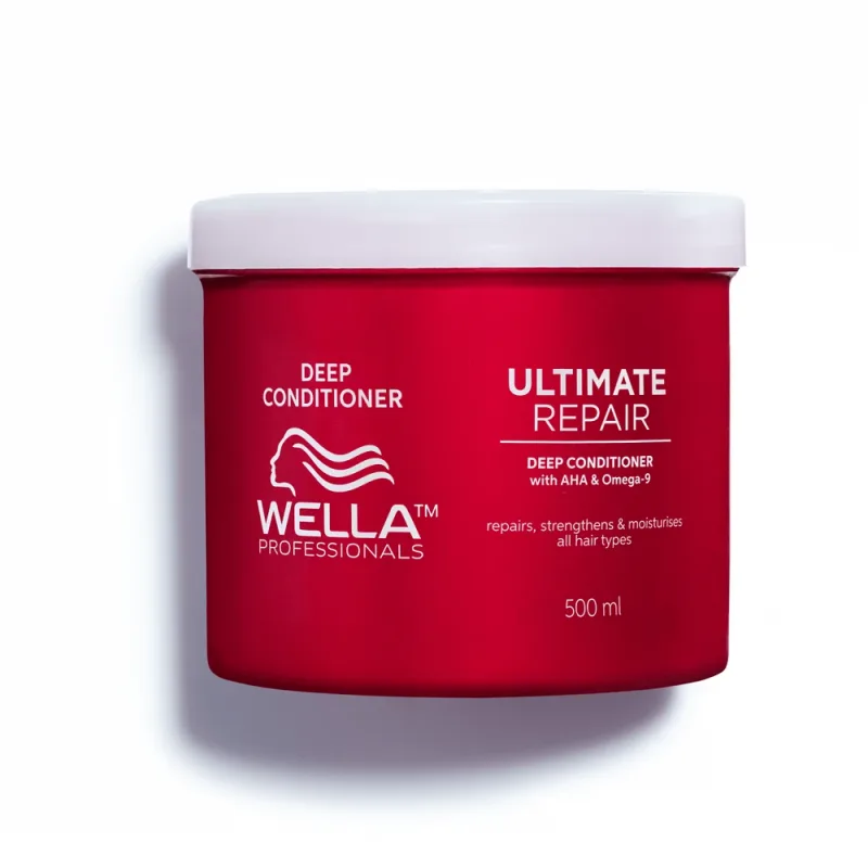 Tratament balsam cu AHA si Omega 9 pentru par deteriora Ultimate Repair, 500ml, Wella Professionals — preț și oferte