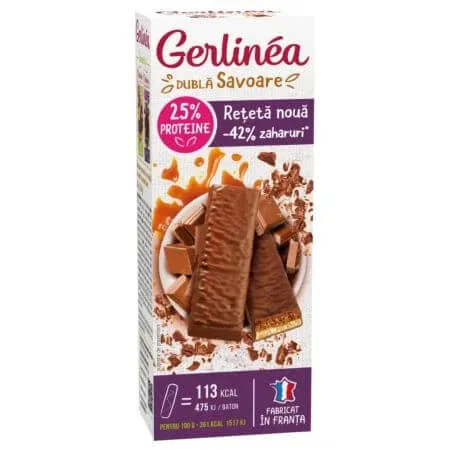 Batoane cu caramel sarat, 62 g, Gerlinea — preț și oferte