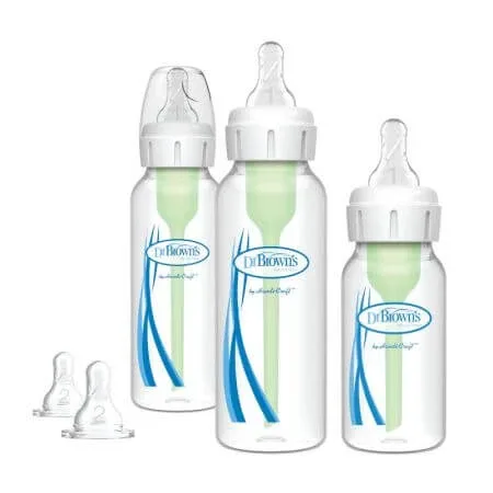 Set biberoane cu Gat Ingust Options Plus, Starter Kit, Dr. Browns — preț și oferte