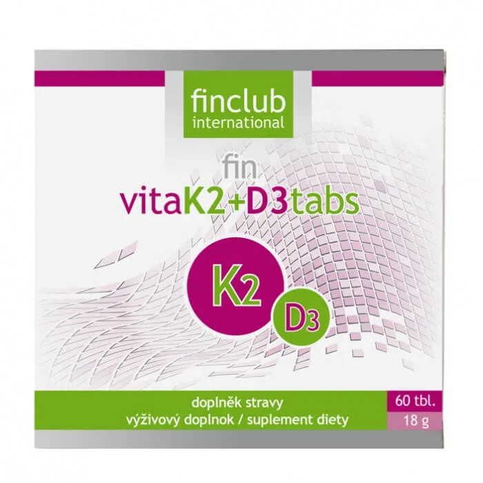 Fin VitaK2+D3tabs, 60 tablete, Finclub — preț și oferte