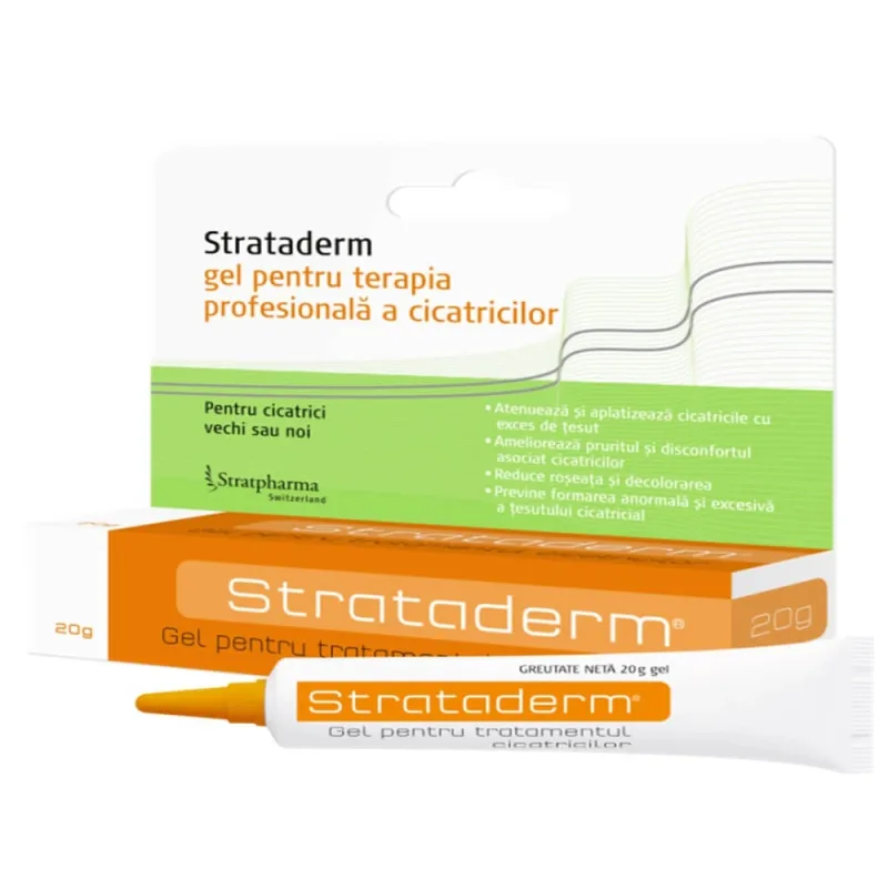 Gel pentru tratamentul cicatricilor Strataderm, 20 g, Meditrina Pharmaceuticals — preț și oferte