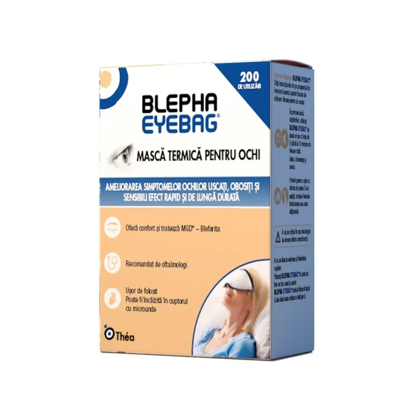 Masca termica reutilizabila pentru ochi Blepha EyeBag, 1 bucata, Laboratoires Théa — preț și oferte