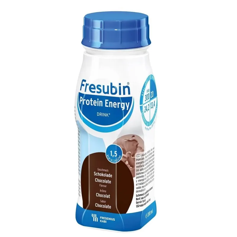 Bautura energizanta cu proteine aroma de ciocolata Fresubin, 4x200 ml, Fresenius Kabi Germania — preț și oferte