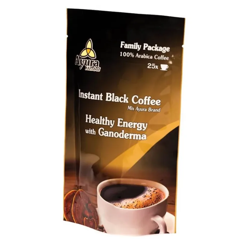 Cafea neagra cu ganoderma Instant Coffee Mix Family, 100 g, Ayura Herbal — preț și oferte