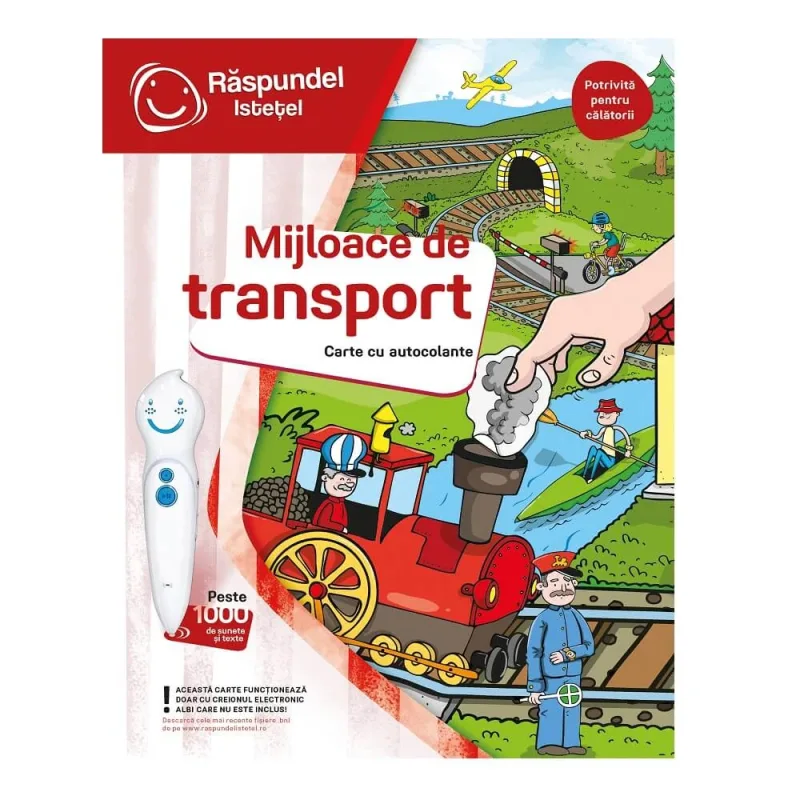 Carte cu autocolante Mijloace de transport, Raspundel Istetel — preț și oferte
