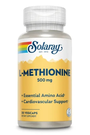 L-Methionine 500mg Solaray, 30 capsule, Secom