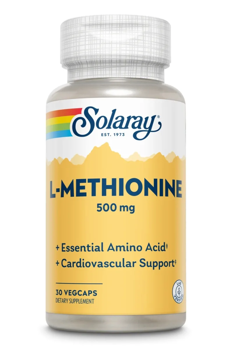 L-Methionine 500mg Solaray, 30 capsule, Secom — preț și oferte