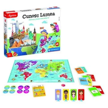 Joc educativ Cunosc Lumea Agerino, +6 ani, Clementoni — preț și oferte
