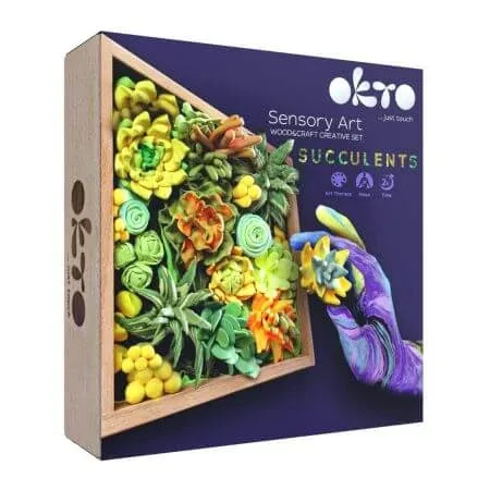 Set creatie Succulents Wood&Craft, 21 x 21 cm, +12 ani, Energy, Okto — preț și oferte