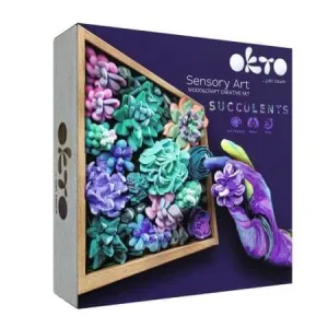 Set creatie Succulents Wood&Craft, 21 x 21 cm, +12 ani, Tenderness, Okto