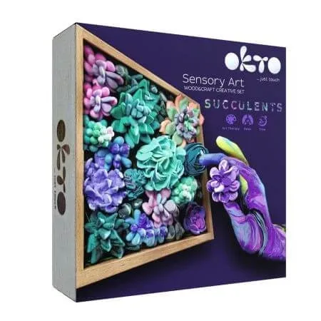 Set creatie Succulents Wood&Craft, 21 x 21 cm, +12 ani, Tenderness, Okto — preț și oferte