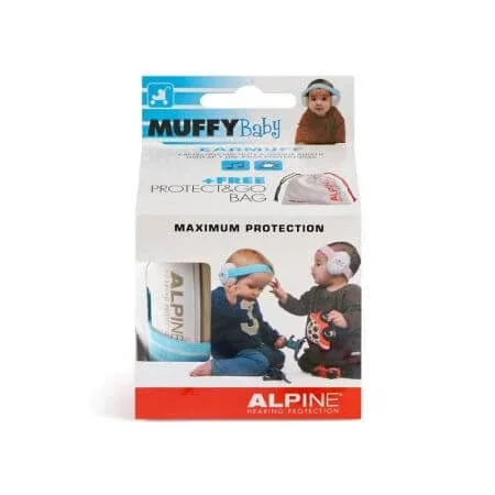 Casti antifonice pentru bebelusi, 3-36 luni, Albastru, Alpine — preț și oferte