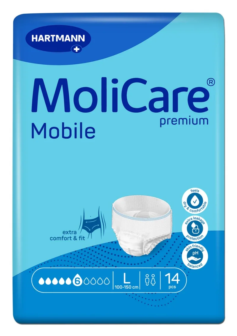 MoliCare Premium Mobile Chiloti adulti L, 14 bucati – 6 picaturi, Hartmann — preț și oferte
