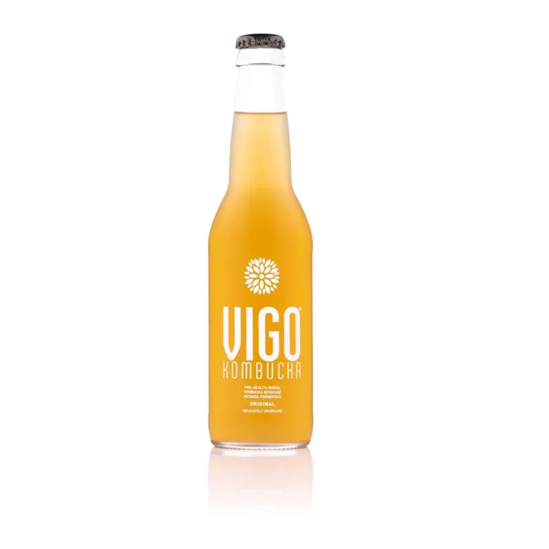 Ceai bio fermentat cu probiotice Kombucha Original, 330 ml, Vigo — preț și oferte