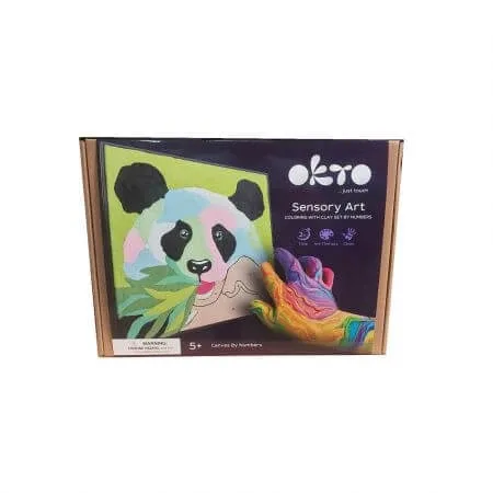 Set de colorat cu lut, 29 x 29 cm, Panda, Okto — preț și oferte