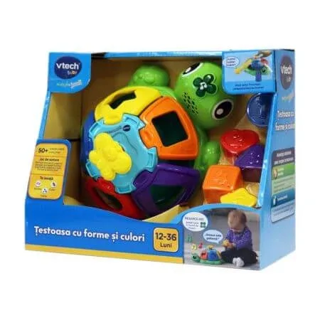 Testoasa cu forme si culori Invata prin Joaca, 12-36 luni, Vtech — preț și oferte