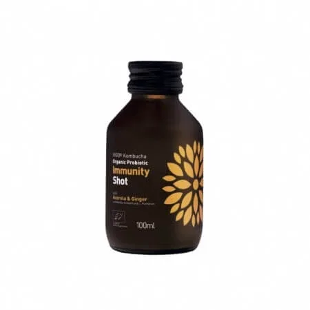 Ceai bio fermentat cu probiotice Kombucha Shot Immunity, 100 ml, Vigo — preț și oferte
