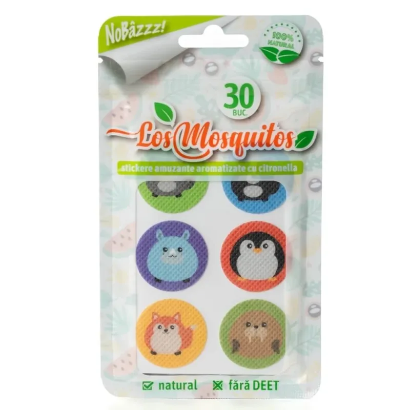 Stickere aromatizate, 30 bucati, Los Mosquitos — preț și oferte