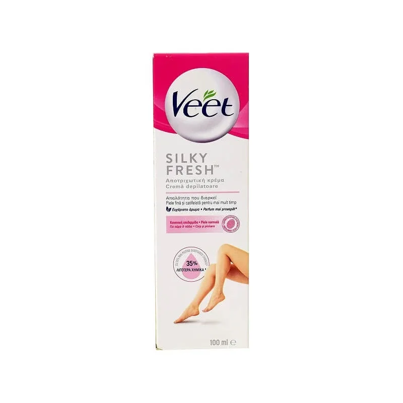 Crema depilatoare pentru piele normala, 100 ml, Veet Silky Fresh — preț și oferte