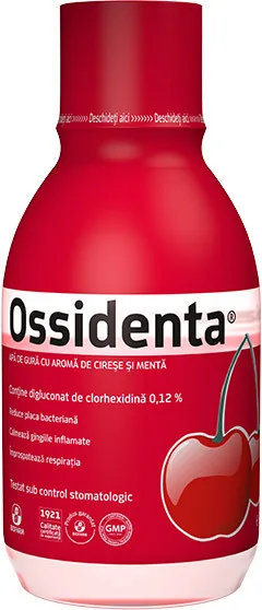 Ossidenta cirese+menta apa de gura 250ml BIOFARM — preț și oferte