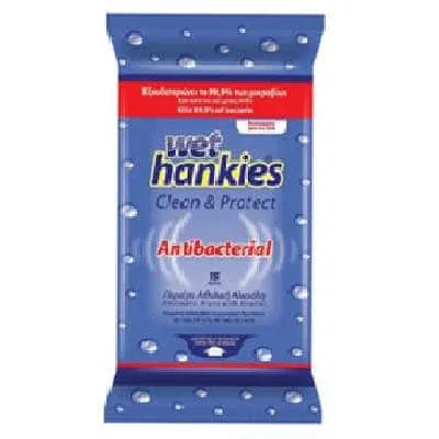 Șervețele umede antibacteriene, 15buc, Wet Hankies — preț și oferte