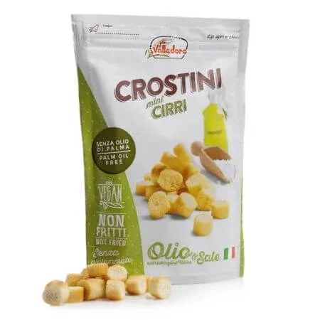 Mini crutoane cu ulei de masline, 100 g, Valledoro — preț și oferte