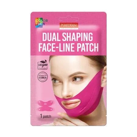Masca de fata cu colagen si peptide cu efect de lifting, 1 bucata, Purederm — preț și oferte