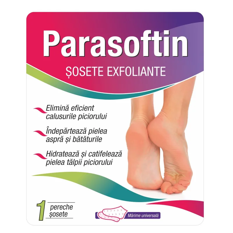 Sosete exfoliante Parasoftin, 1 pereche ZDROVIT — preț și oferte