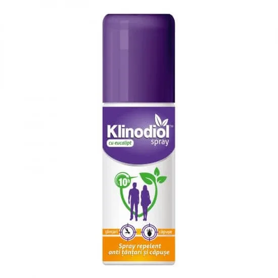 Spray repelent anti-tantari si capuse, pentru adulti Klinodiol, 100 ml, Klintensiv — preț și oferte