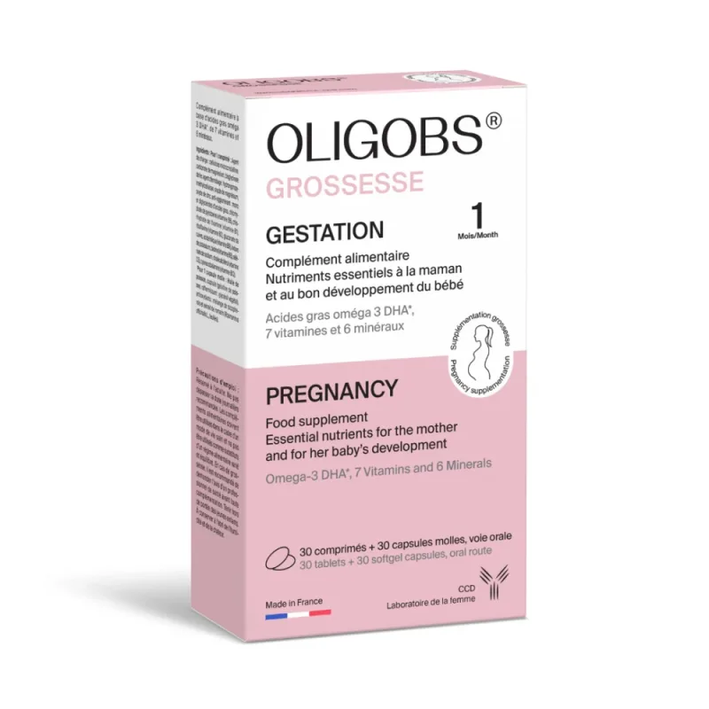 Oligobs Prenatal Omega 3, 30 comprimate + 30 capsule, Laboratoire CCD — preț și oferte