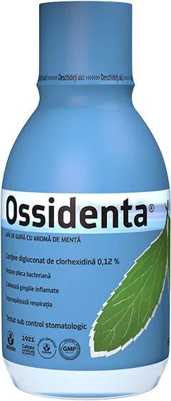 Ossidenta menta apa de gura x 250ml BIOFARM — preț și oferte