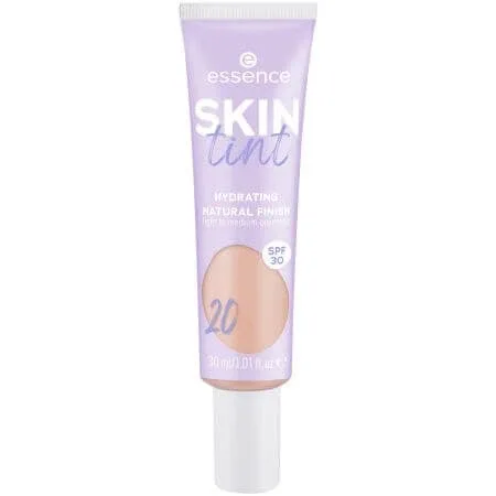 Nuantator pentru piele Skin Tint, Hydrating Natural Finish 20, 30 ml, Essence — preț și oferte