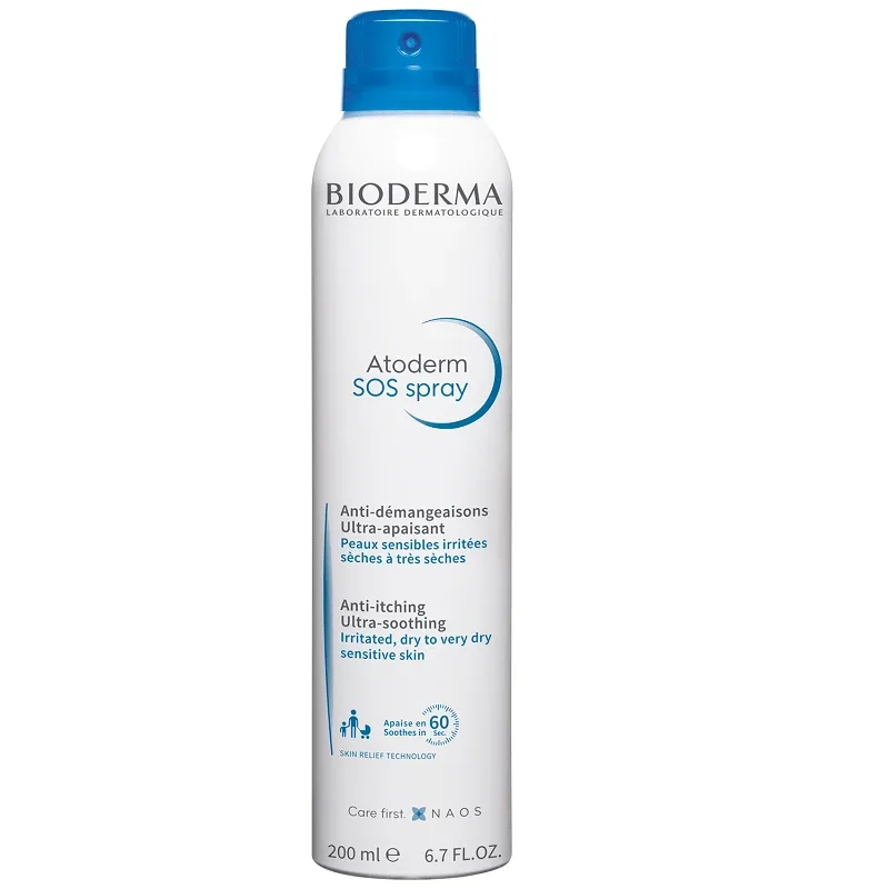 Spray anti-prurit cu efect calmant imediat Atoderm SOS, 200 ml, Bioderma — preț și oferte