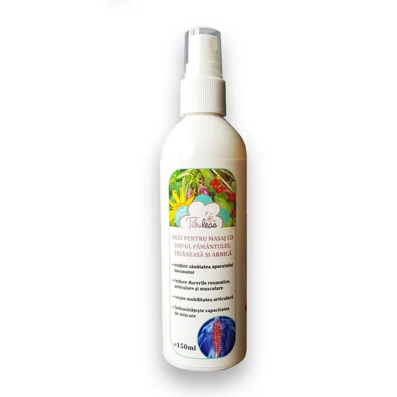 Ulei pentru Masaj cu Untul Pamantului, Tataneasa si Arnica, 150 ml, Tibuleac Plant — preț și oferte
