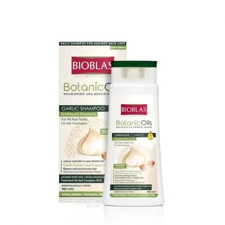 Sampon pentru par Botanics Oils Garlic, 360 ml, Bioblas — preț și oferte